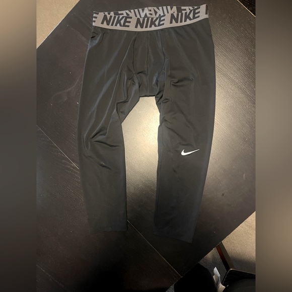 Nike black compression pants, size medium - Picture 1 of 3